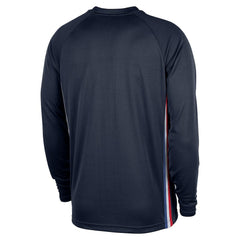 Nike Philadelphia 76ers 2025/26 City Edition Authentic Pregame Dri-FIT Long Sleeve Shooting T-Shirt Navy