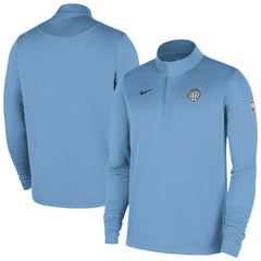 Nike Memphis Grizzlies 2025/26 City Edition Remix Authentic Coaches Dri-FIT Half-Zip Top Light Blue