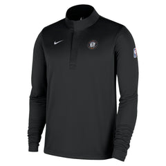 Nike Brooklyn Nets 2025/26 City Edition Remix Authentic Coaches Dri-FIT Half-Zip Top Black