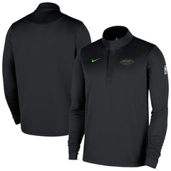 Nike New Orleans Pelicans 2025/26 City Edition Remix Authentic Coaches Dri-FIT Half-Zip Top Black