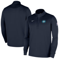 Nike Oklahoma City Thunder 2025/26 City Edition Remix Authentic Coaches Dri-FIT Half-Zip Top Navy