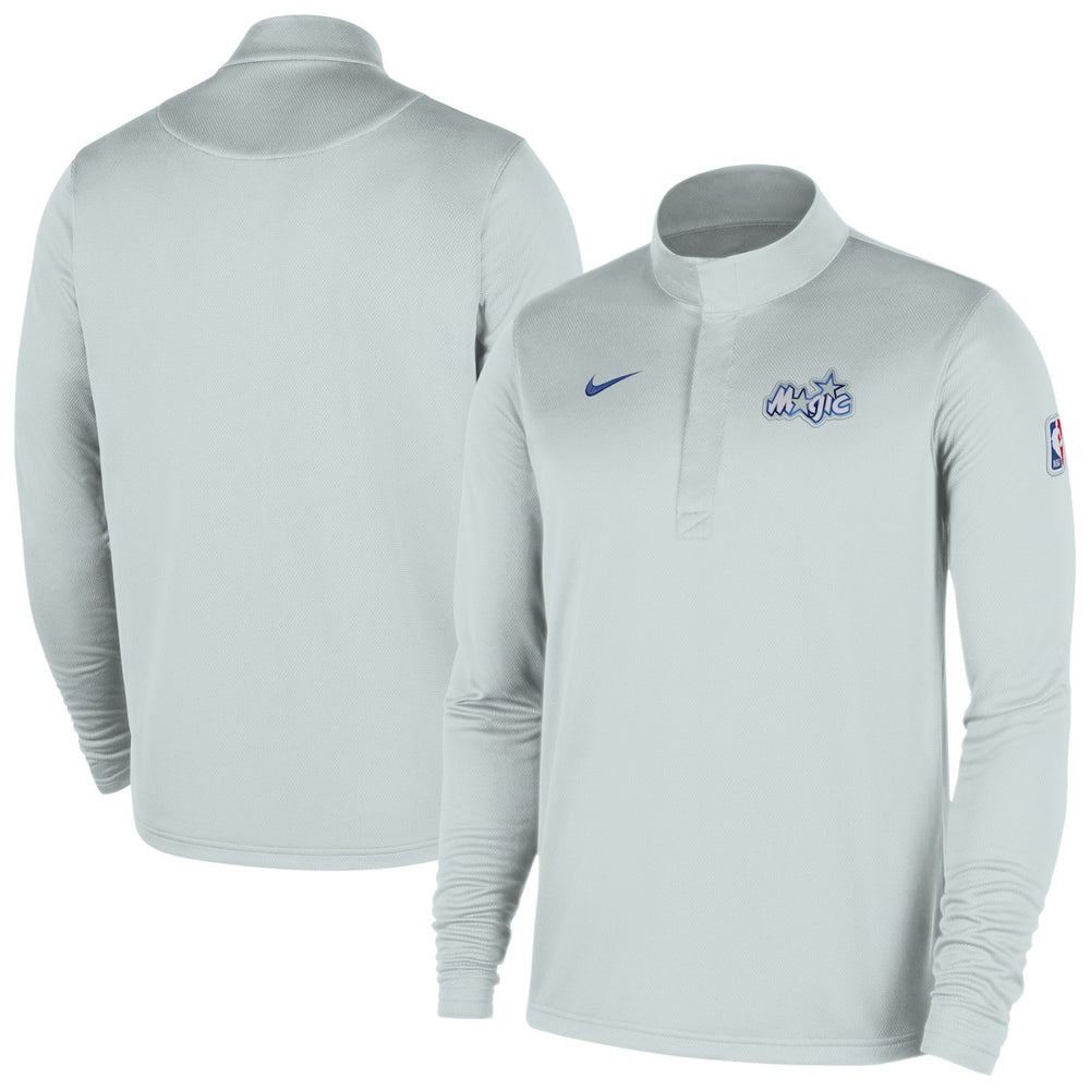 Nike Orlando Magic 2025/26 City Edition Remix Authentic Coaches Dri-FIT Half-Zip Top Silver