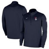 Nike Philadelphia 76ers 2025/26 City Edition Remix Authentic Coaches Dri-FIT Half-Zip Pullover Navy
