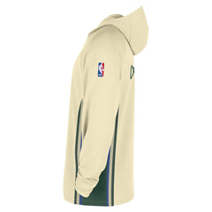 Nike Milwaukee Bucks 2025/26 City Edition Remix Authentic On-Court Quarter-Zip Dri-FIT Hooded Jacket White