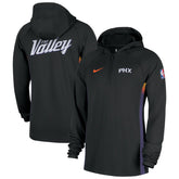 Nike Phoenix Suns 2025/26 City Edition Remix Authentic On-Court Quarter-Zip Dri-FIT Hooded Jacket Black