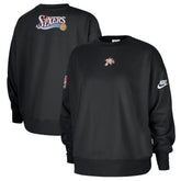 Nike Philadelphia 76ers Women's Classic Edition Hardwood Classics Premium Phoenix Fleece Sweatshirt Black