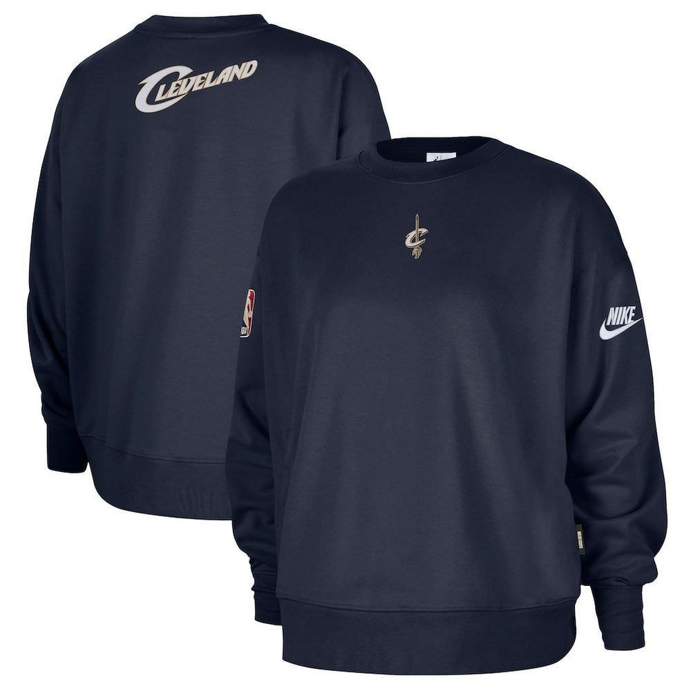 Nike Cleveland Cavaliers Women's Classic Edition Hardwood Classics Premium Phoenix Fleece Sweatshirt Navy
