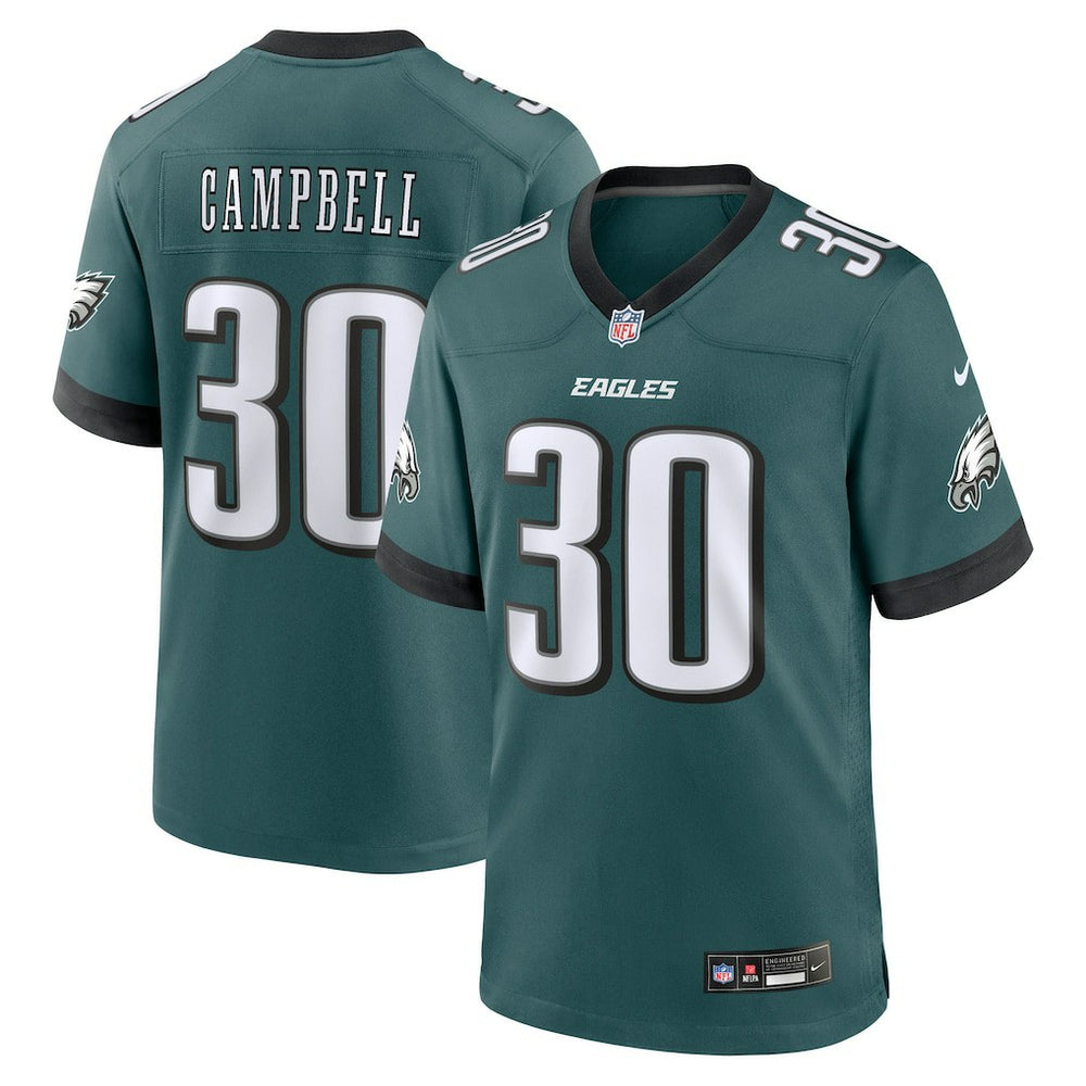 Jihaad Campbell Philadelphia Eagles 2025 NFL Draft First Round Pick Game Jersey - Green - Nike