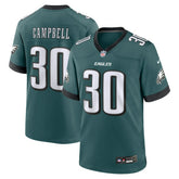 Jihaad Campbell Philadelphia Eagles 2025 NFL Draft First Round Pick Game Jersey - Green - Nike