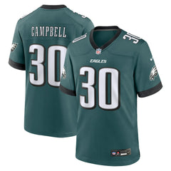 Jihaad Campbell Philadelphia Eagles 2025 NFL Draft First Round Pick Game Jersey - Green - Nike
