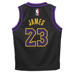 Nike LeBron James Los Angeles Lakers Preschool 2025/26 City Edition Swingman Jersey Black