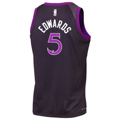 Nike Anthony Edwards Minnesota Timberwolves Youth 2025/26 City Edition Swingman Jersey Purple