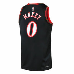 Nike Tyrese Maxey Philadelphia 76ers Youth Swingman Jersey Classic Edition Black