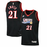 Nike Joel Embiid Philadelphia 76ers Youth Swingman Jersey Classic Edition Black