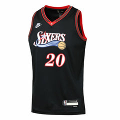 Nike Jared McCain Philadelphia 76ers Youth Swingman Jersey Classic Edition Black