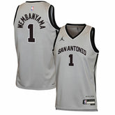 Victor Wembanyama San Antonio Spurs Jordan Brand Youth Swingman Jersey Statement Edition Silver