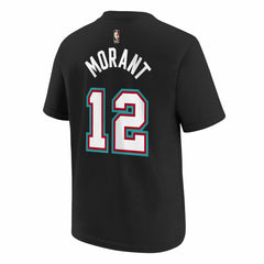 Nike Ja Morant Memphis Grizzlies Youth Name & Number T-Shirt Classic Edition Black