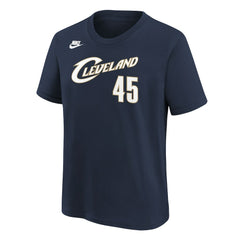 Nike Donovan Mitchell Cleveland Cavaliers Youth Name & Number T-Shirt Classic Editi- Navy