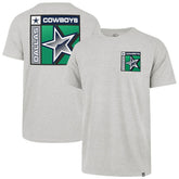 Dallas Cowboys '47 Chrome Plate Franklin T-Shirt - Heather Gray - 47 brand