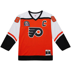 Eric Lindros Philadelphia Flyers Mitchell & Ness Big & Tall 1996-97 Blue Line 2.0 Jersey - Orange | NHL Clearance