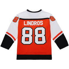 Eric Lindros Philadelphia Flyers Mitchell & Ness Big & Tall 1996-97 Blue Line 2.0 Jersey - Orange | NHL Clearance