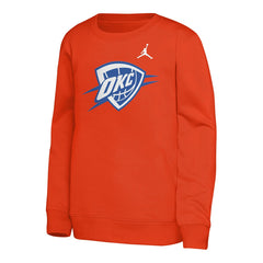 Oklahoma City Thunder Jordan Brand Youth Courtside Statement Edition Sweatshirt Orange