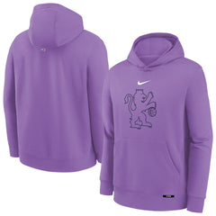 Nike Sacramento Kings Youth 2025/26 City Edition Club Fleece Pullover Hoodie Purple