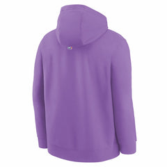 Nike Sacramento Kings Youth 2025/26 City Edition Club Fleece Pullover Hoodie Purple