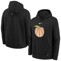 Nike Atlanta Hawks Youth 2025/26 City Edition Club Fleece Pullover Hoodie Black