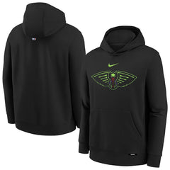 Nike New Orleans Pelicans Youth 2025/26 City Edition Club Fleece Pullover Hoodie Black