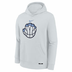 Nike Memphis Grizzlies Youth 2025/26 City Edition Club Fleece Pullover Hoodie Silver