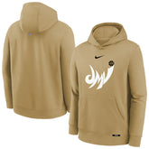 Nike Washington Wizards Youth 2025/26 City Edition Club Logo Fleece Hoodie Tan
