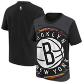 Nike Brooklyn Nets Youth 2025/26 City Edition Max90 T-Shirt Black