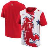 Nike Houston Rockets Youth 2025/26 City Edition Max90 T-Shirt Red/White