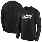 Nike Phoenix Suns Youth 2025/26 City Edition Dri-Fit Long Sleeve Game Top Black