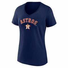 Houston Astros Women's Logo V-Neck T-Shirt Outlet
