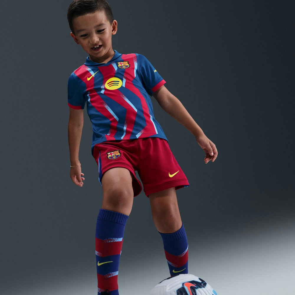 Nike - Barcelona Preschool 2025/26 Fourth Stadium Kit Set - Blue/Red