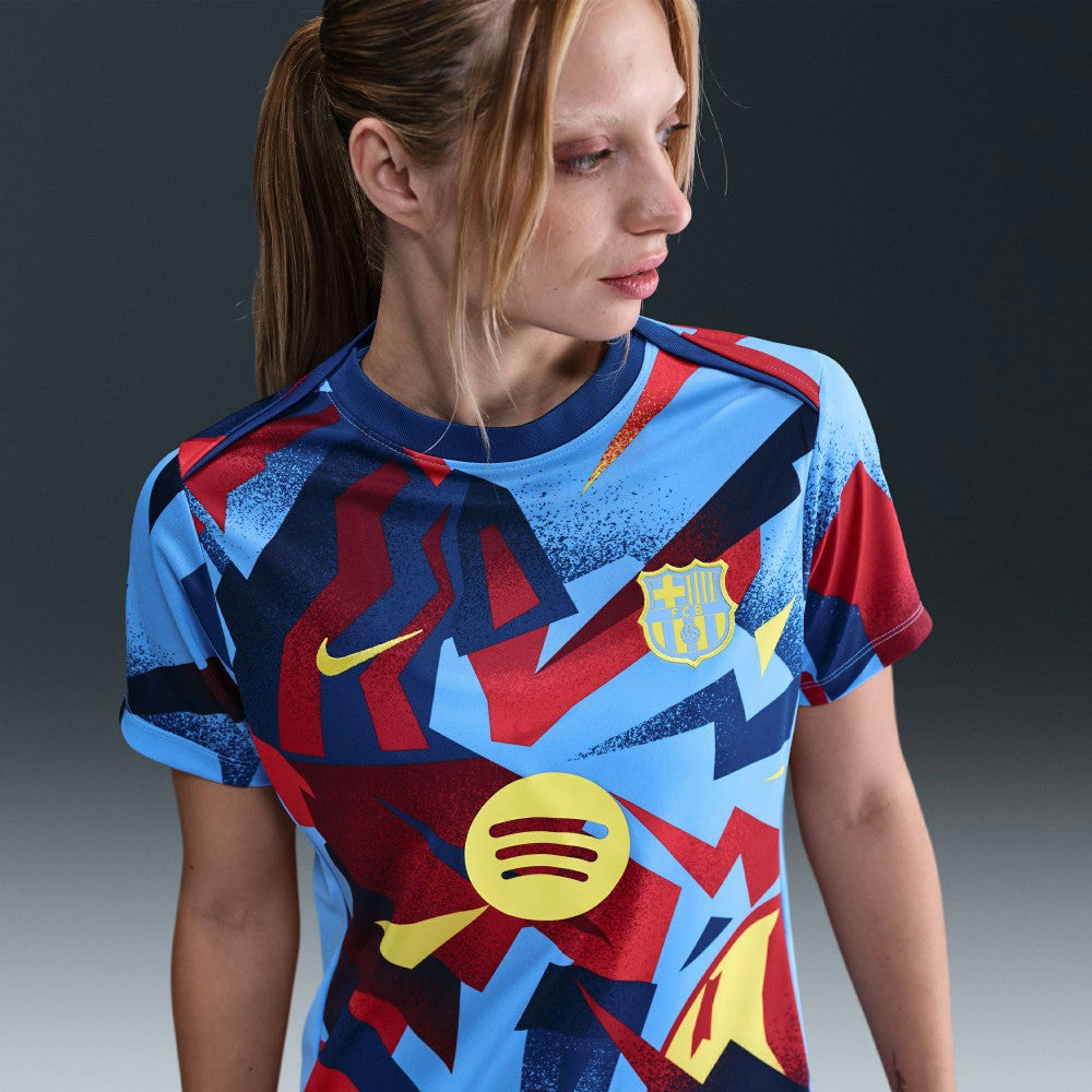 Nike - Barcelona Women's 2025/26 Academy Pro Pre-Match Performance Dri-FIT Top - Blue