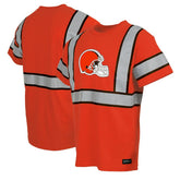 Cleveland Browns Safety Heavyweight T-Shirt - Orange - NFL