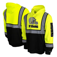 Cleveland Browns High-Visibility Safety Hooded Sweatshirt - Yellow - NFL