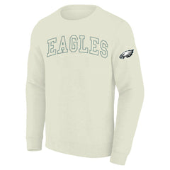 Philadelphia Eagles Profile Big & Tall Fleece Sweatshirt - Cream - NFL
