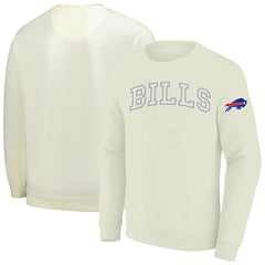 Buffalo Bills Profile Big & Tall Fleece Sweatshirt - Cream - NFL