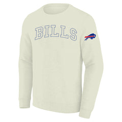 Buffalo Bills Profile Big & Tall Fleece Sweatshirt - Cream - NFL