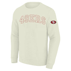 San Francisco 49ers Profile Big & Tall Fleece Sweatshirt - Cream - NFL