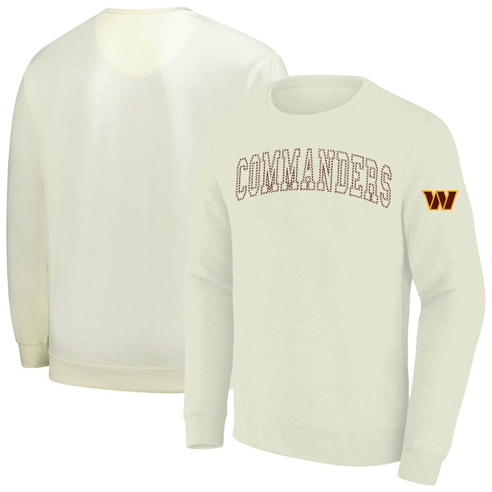 Washington Commanders Profile Big & Tall Fleece Sweatshirt - Cream - NFL