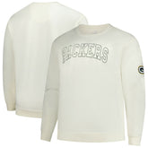 Green Bay Packers Profile Big & Tall Fleece Sweatshirt - Cream - NFL