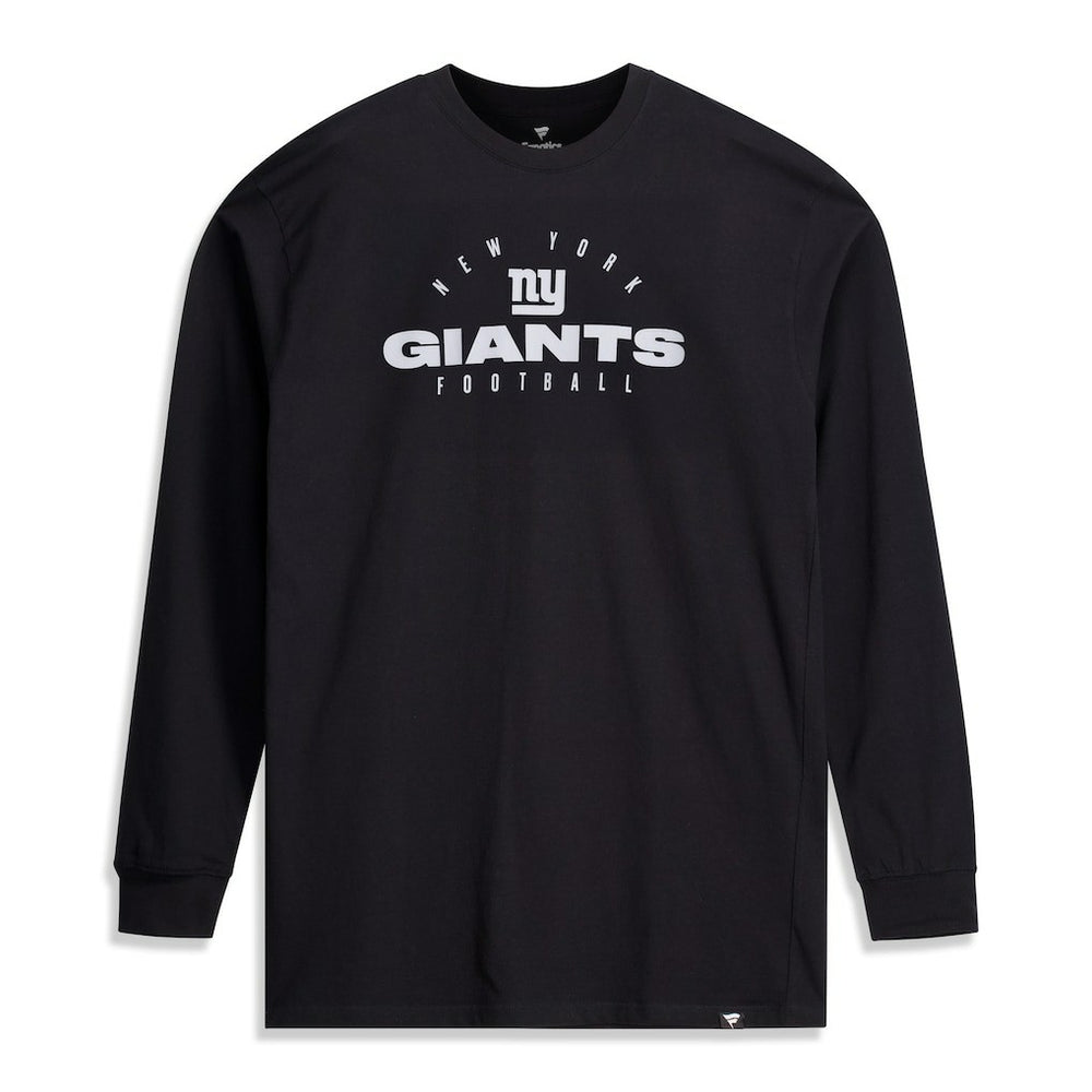 New York Giants Big & Tall Coverage Scheme Long Sleeve T-Shirt - Black - Fanatics