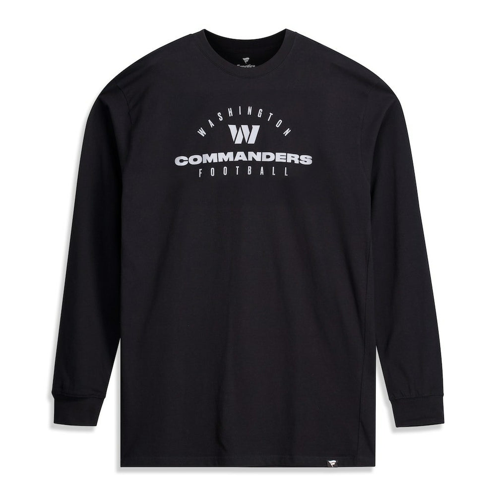 Washington Commanders Big & Tall Coverage Scheme Long Sleeve T-Shirt - Black - Fanatics