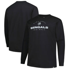 Cincinnati Bengals Big & Tall Coverage Scheme Long Sleeve T-Shirt - Black - Fanatics