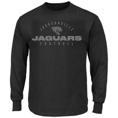 Jacksonville Jaguars Big & Tall Coverage Scheme Long Sleeve T-Shirt - Black - Fanatics